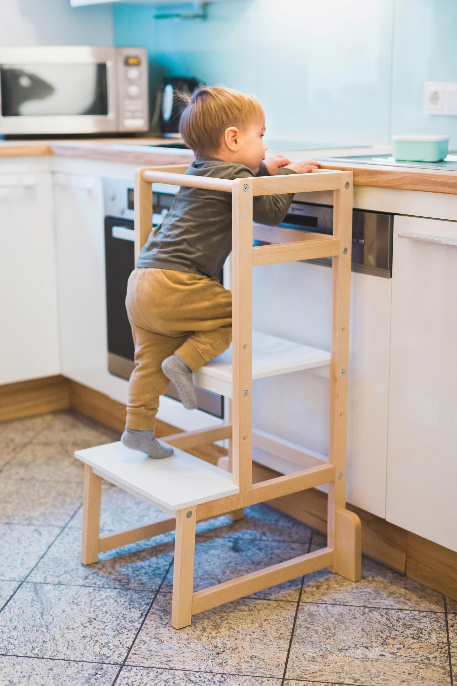 LERNTURM VISTA  - Naturfarben, Basics, Holz (90/40/46cm)