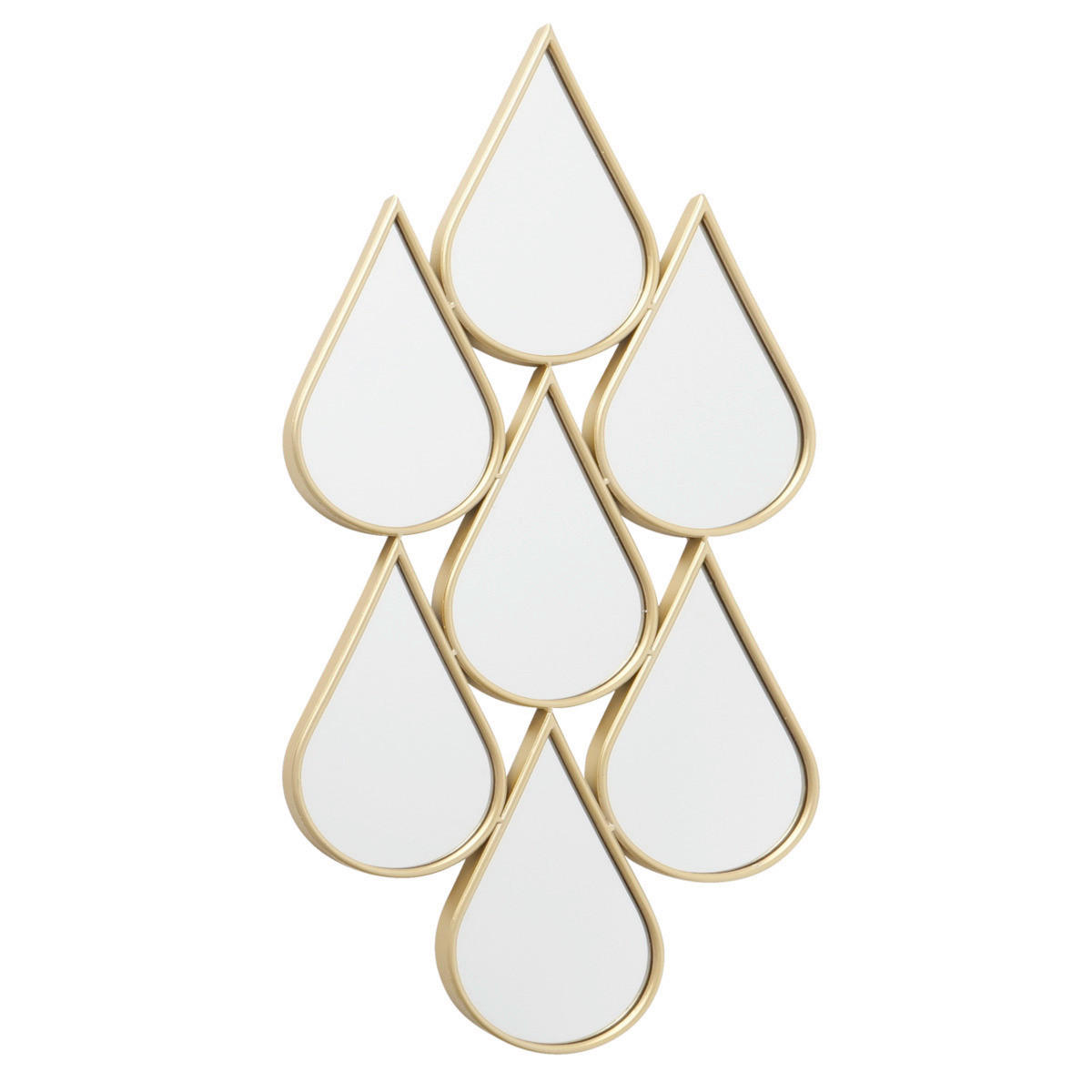 Boltze Home Wanddeko Gold, Transparent 46x98x4.5 cm
