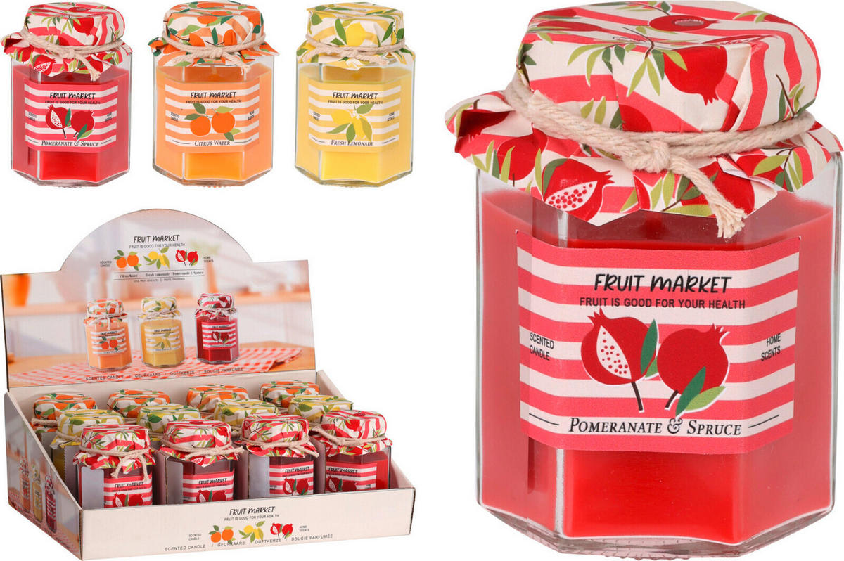 Lumânare Parfumată - Basics, sticlă/parafină (6/6/8cm)