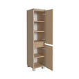 MIDISCHRANK 30/131/35 cm  - Sandfarben/Eichefarben, KONVENTIONELL, Holzwerkstoff/Kunststoff (30/131/35cm) - Xora