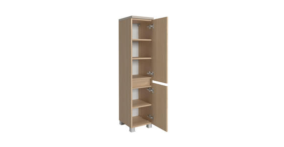 MIDISCHRANK 30/131/35 cm  - Sandfarben/Eichefarben, KONVENTIONELL, Holzwerkstoff/Kunststoff (30/131/35cm) - Xora