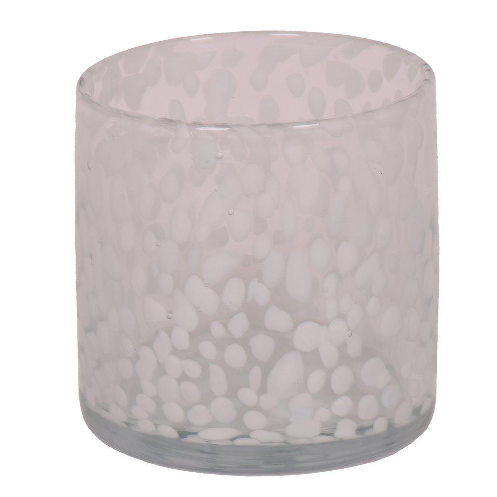 LJUSLYKTA - vit/transparent, Basics, glas (12/12cm)