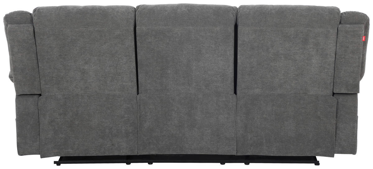 3-SITS SOFFA i vävt tyg grå  - svart/grå, Basics, textil/plast (209/101/93cm) - P & B