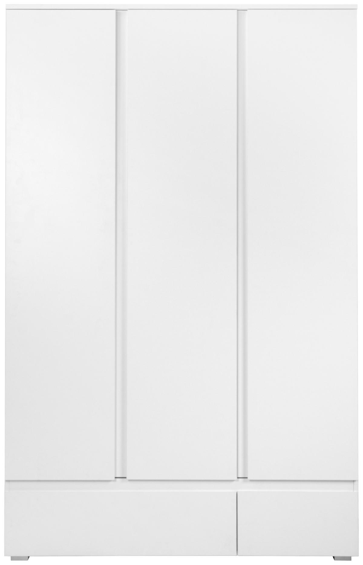 ORMAR S KLASIČNIM VRATIMA     - bijela, Basics, drvni materijal (120/191/55cm) - MID.YOU