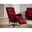 RELAXSESSEL in Textil Rot  - Rot/Schwarz, Design, Textil/Metall (70/117/85cm) - Dieter Knoll