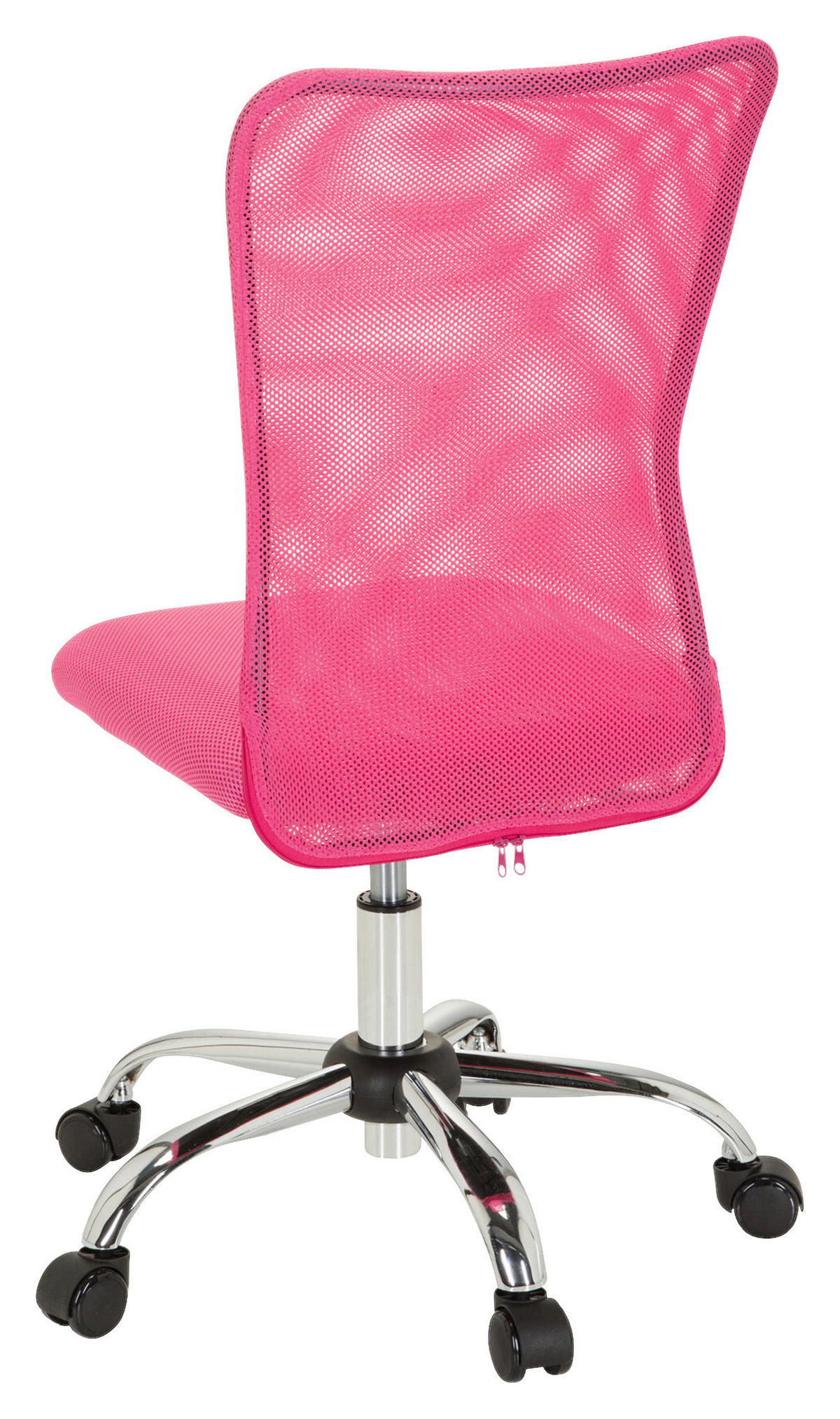 JUGENDDREHSTUHL  in Netzbespannung Pink  - Chromfarben/Pink, Basics, Kunststoff/Textil (54/88/54cm) - MID.YOU