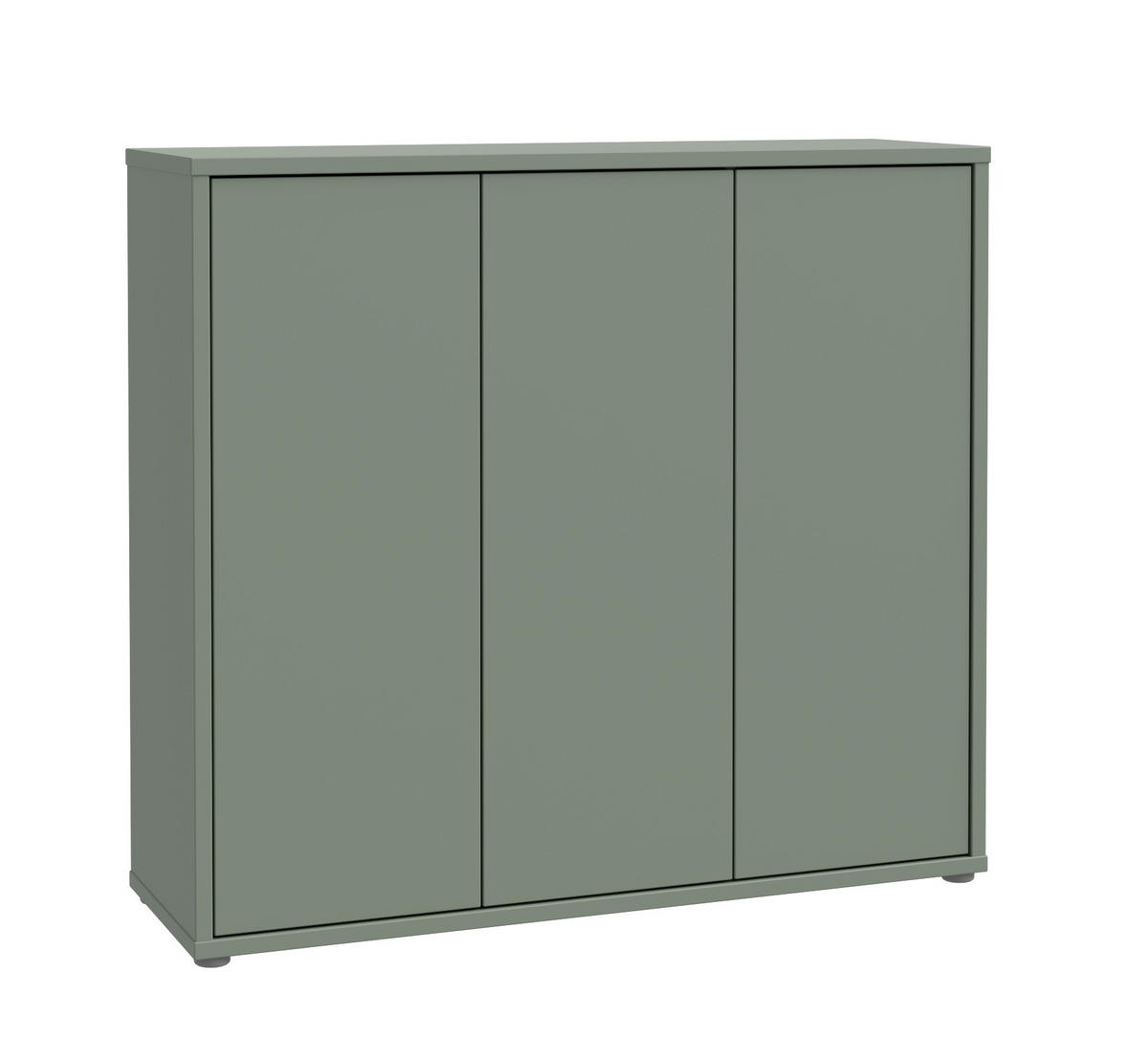SKOSKÅP Alice Springs  i 110/100/35 cm  - grå/salviagrön, Modern, trämaterial/plast (110/100/35cm) - Best Price