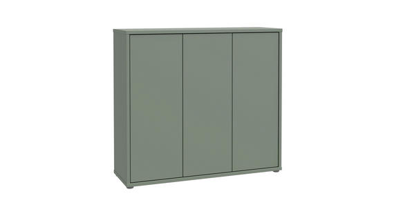 SCHUHSCHRANK 110/100/35 cm - Salbeigrün/Grau, MODERN, Holzwerkstoff/Kunststoff (110/100/35cm) - Xora
