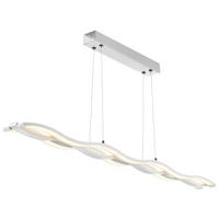 LED-HÄNGELEUCHTE 105/14/150 cm  - Weiß, Design, Kunststoff/Metall (105/14/150cm) - Hell