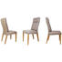 STUHL Lederlook Buche massiv Buchefarben, Grau - Buchefarben/Grau, Natur, Holz/Textil (45/98/62cm) - Celina Home