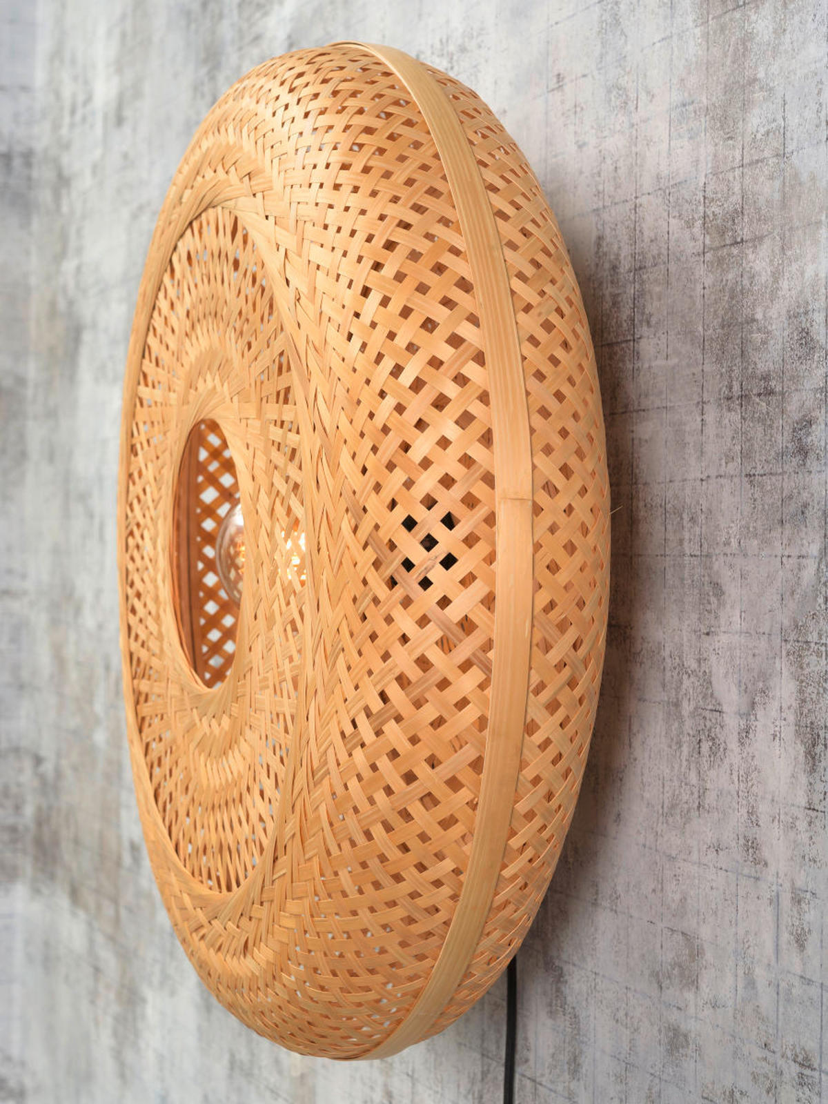 WANDLEUCHTE GOOD&MOJO  15/60/60 cm   - Naturfarben, Trend, Naturmaterialien (15/60/60cm) - Good & Mojo