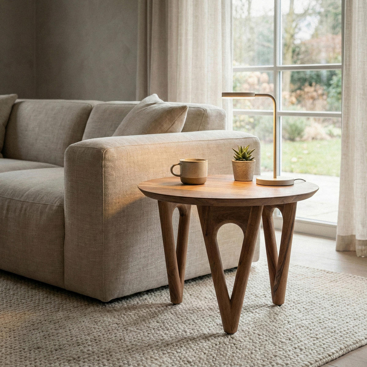 KLUBSKA MIZA, barve akacije  - barve akacije, Design, les (60/42/60cm) - Livetastic