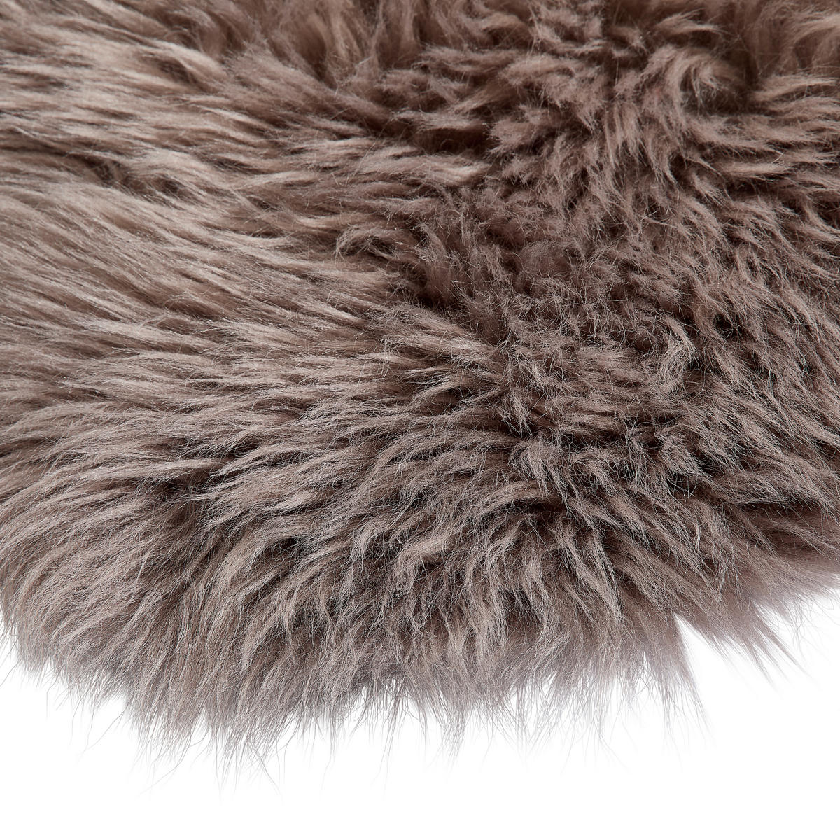 KUNSTFELL 60/180 cm Sarah Double Taupe Tierform  - Taupe, Basics, Kunststoff/Textil (60/180cm) - Novel