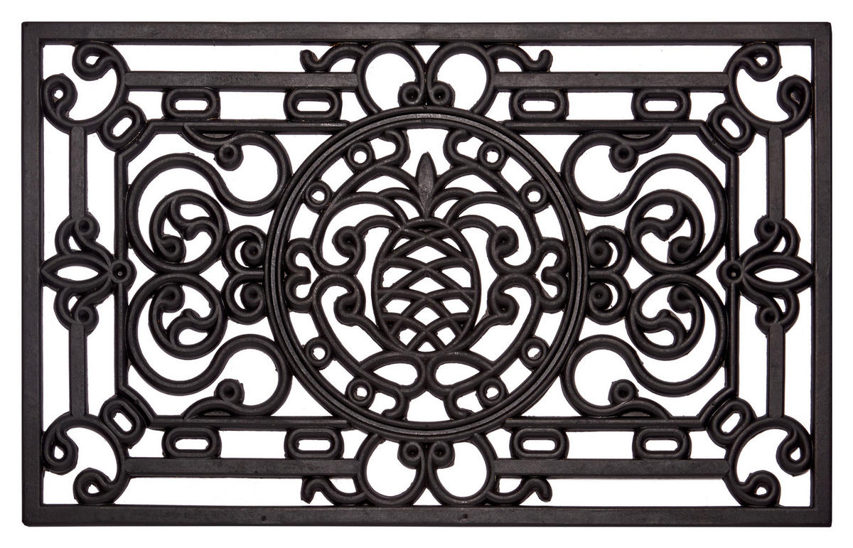 FUßMATTE  45/75 cm  Schwarz  - Schwarz, Basics, Kunststoff (45/75cm)