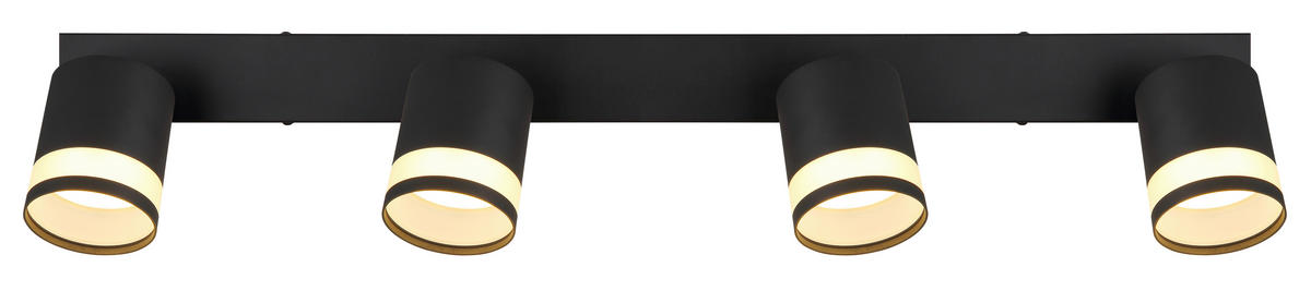 STRAHLER 80/8,2/18,5 cm   - Schwarz/Weiß, Design, Kunststoff/Metall (80/8,2/18,5cm) - Globo