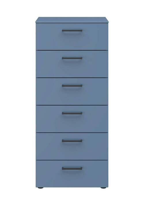 KOMMODE Primolar Garda  in 50/118/41 cm  - Blau/Schwarz, Design, Holzwerkstoff/Kunststoff (50/118/41cm) - Xora