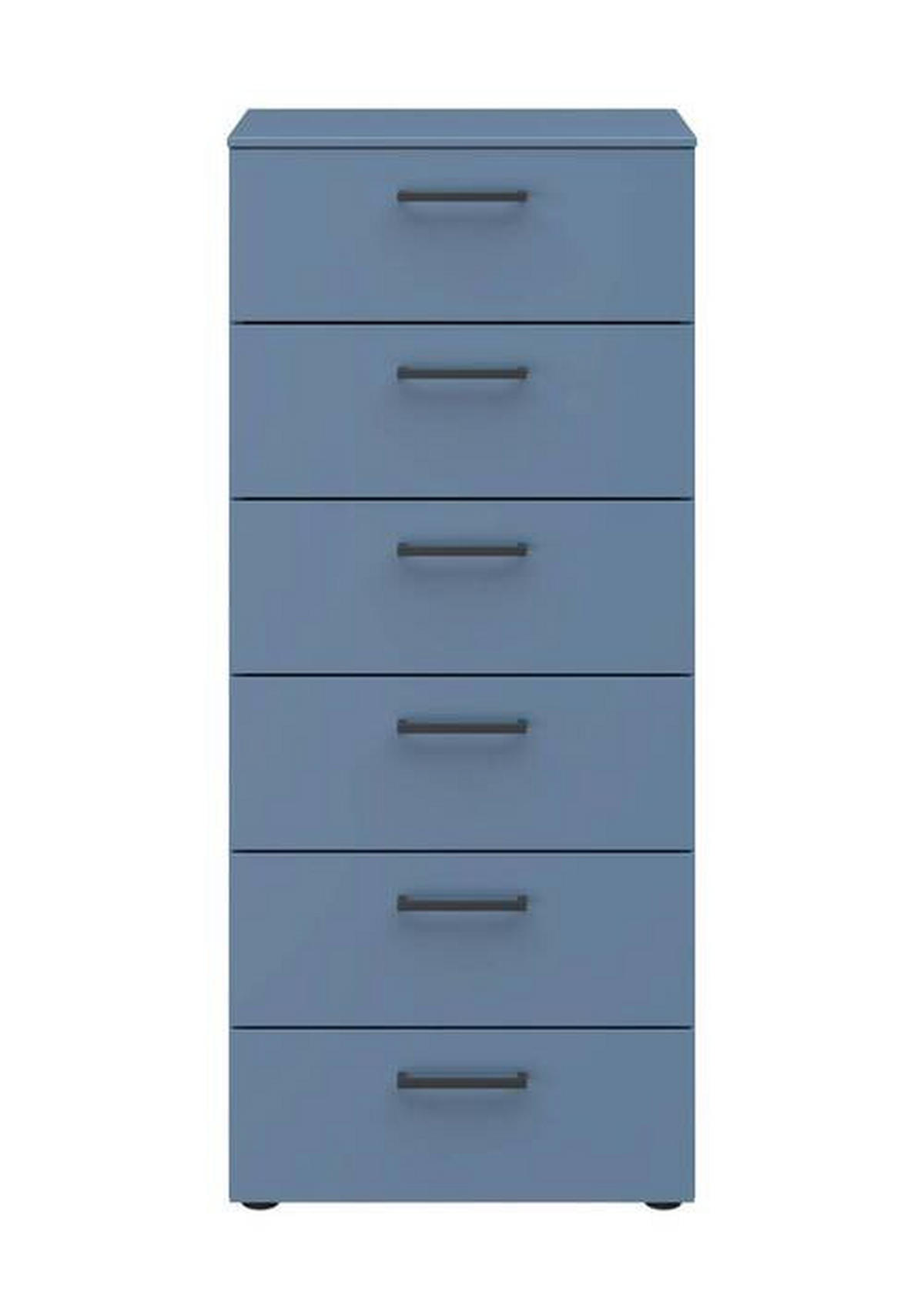 KOMMODE 50/118/41 cm  in Blau  - Blau/Schwarz, Design, Holzwerkstoff/Kunststoff (50/118/41cm) - Xora