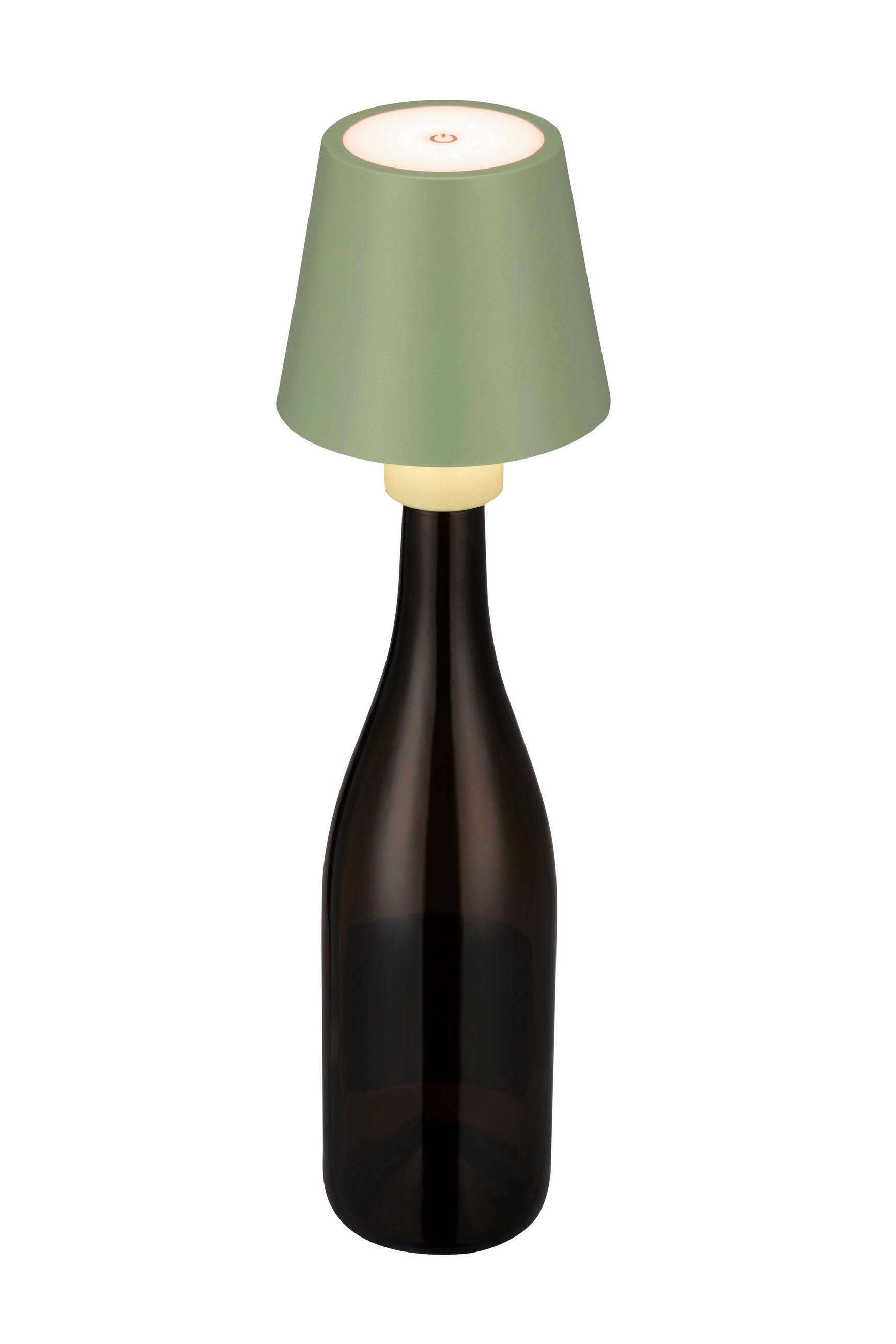 AKKU-TISCHLEUCHTE Norfolk 11/12,2 cm   - Grün, Trend, Metall (11/12,2cm) - Novel