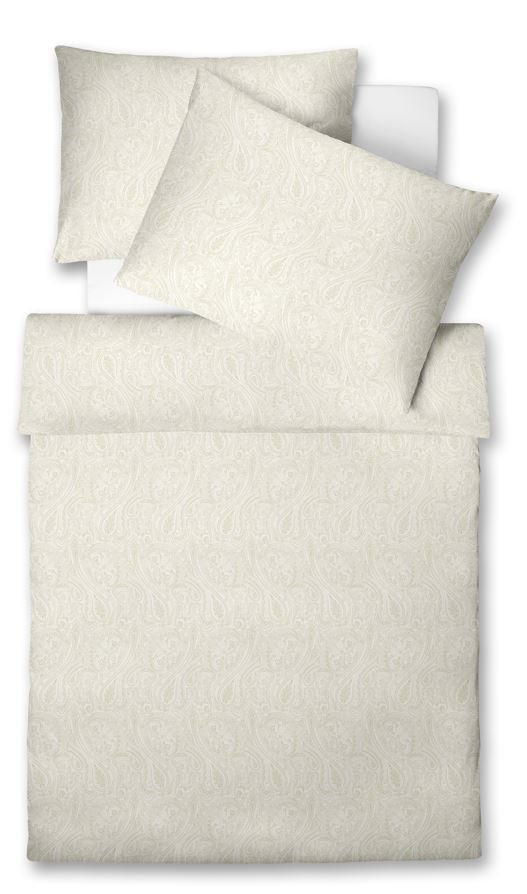POSTEĽNÁ BIELIZEŇ, damask, krémová, biela, béžová, 140/200 cm - biela/krémová, Basics, textil (140/200cm) - Fleuresse