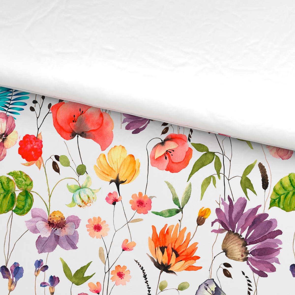 WENDEBETTWÄSCHE Satin 155/220 cm  - Multicolor, Textil (155/220cm) - Novel