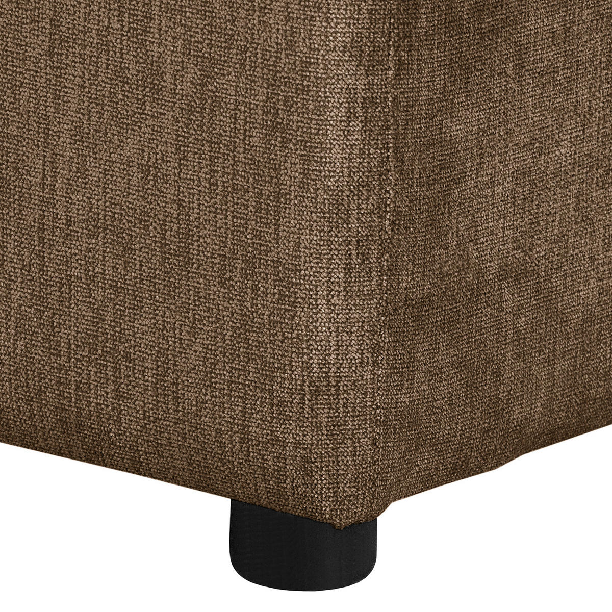 ECKSOFA Naomi Braun Mikrofaser Rückenkissen  - Schwarz/Braun, Design, Kunststoff/Textil (243/284cm) - P & B