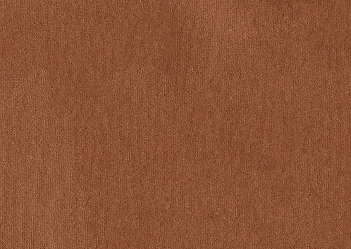 ECKSOFA in Velours Kupferfarben  - Schwarz/Kupferfarben, Design, Textil/Metall (177/253cm) - Dieter Knoll