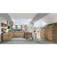 EINBAUKÜCHE 371  - Eiche San Remo, Design, Holzwerkstoff - Celina