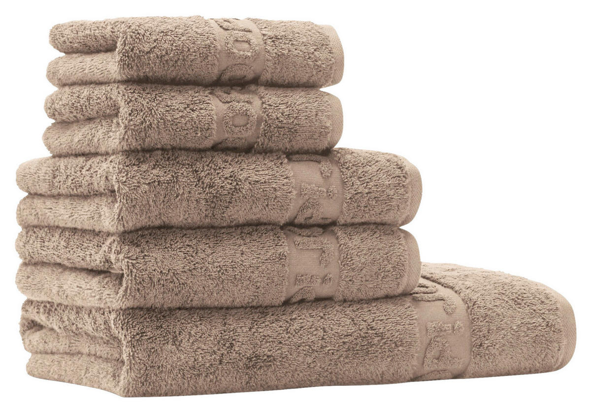 FROTTIERSET JOOP! Studio Colours Sandfarben 5-teilig  - Sandfarben, Basics, Textil - Joop!