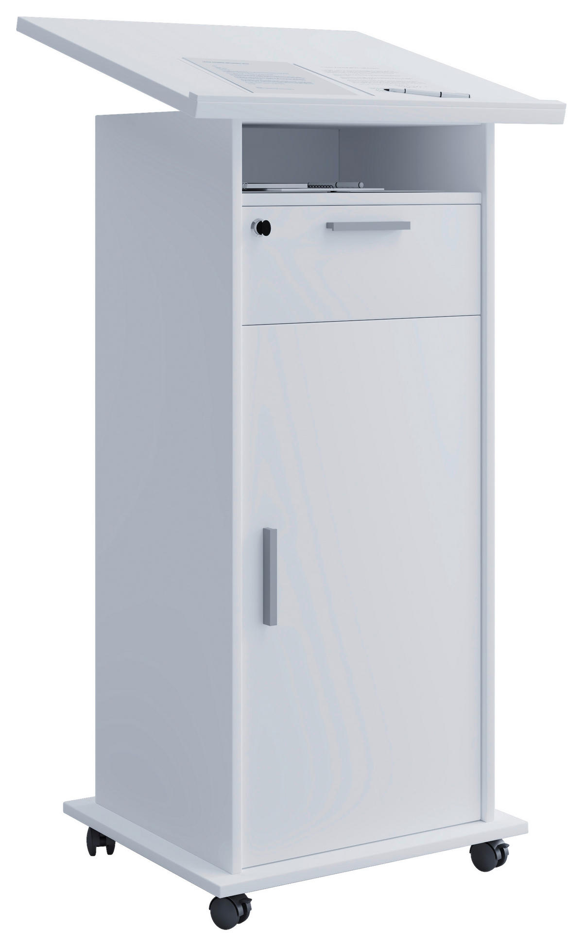 STEHPULT 60/50/120 cm Weiss  - Weiss, Basics, Holzwerkstoff (60/50/120cm) - MID.YOU