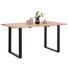 ESSTISCH in Holz, Metall 160/90/76 cm - Schwarz/Akaziefarben, Natur, Holz/Metall (160/90/76cm) - Carryhome ESSTISCH in Holz, Metall 160/90/76 cm - Schwarz/Akaziefarben, Natur, Holz/Metall (160/90/76cm) - Carryhome
