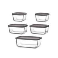 SET POSUDA ZA ČUVANJE NAMIRNI    - prozirno, Basics, staklo/plastika