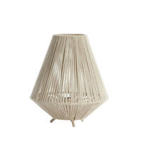 TISCHLEUCHTE Felida 28/32 cm   - Creme, Basics, Textil/Metall (28/32cm) - Light & Living