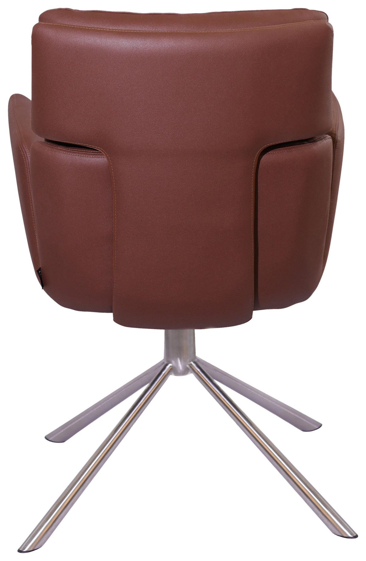 ARMLEHNSTUHL  in Stahl Mikrofaser  - Edelstahlfarben/Rostfarben, Design, Textil/Metall (60/92/67cm) - Novel