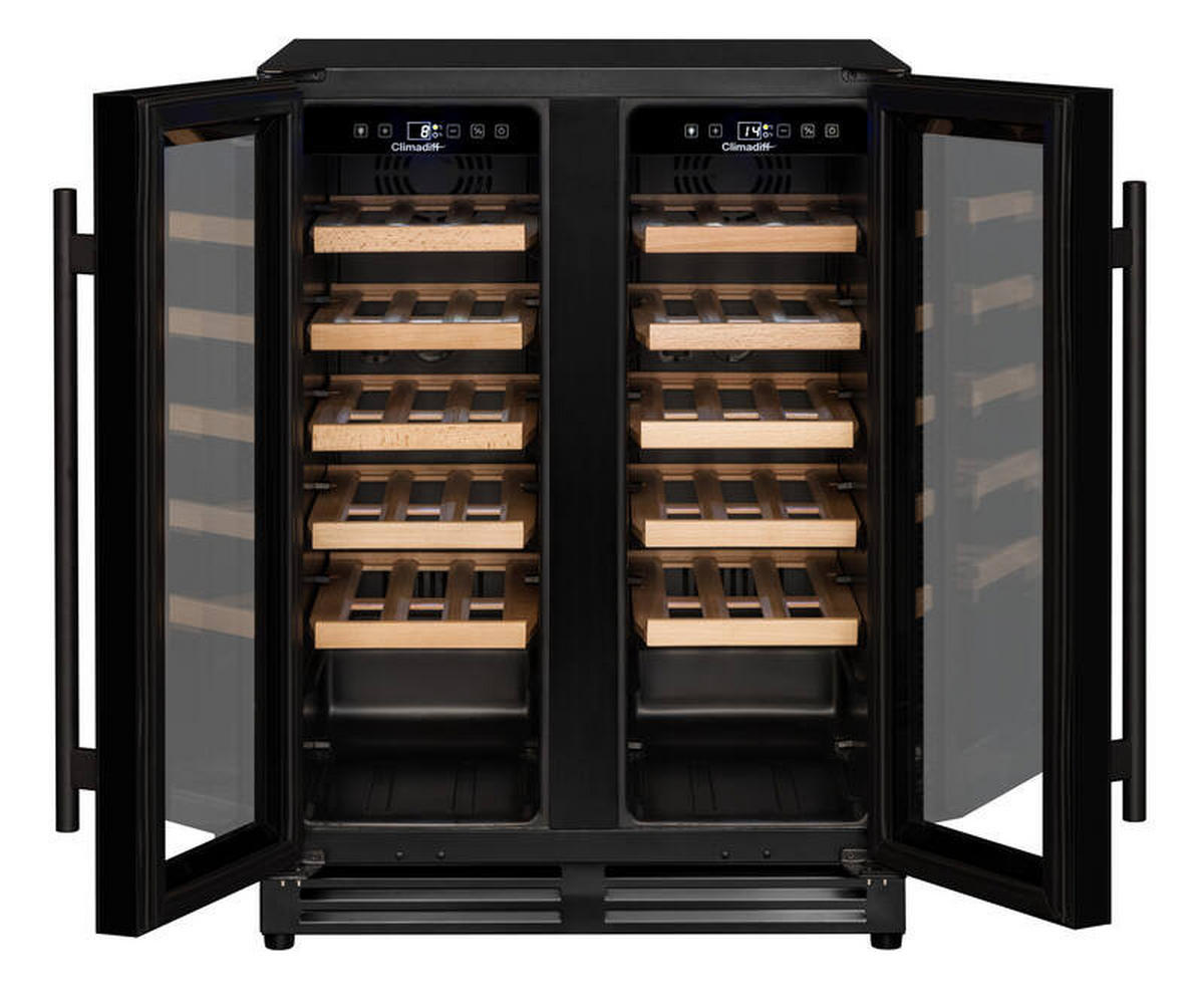 WEINKÜHLSCHRANK CBU40D1B  - Basics, Glas/Holz (59,5/82,0/57,5cm)