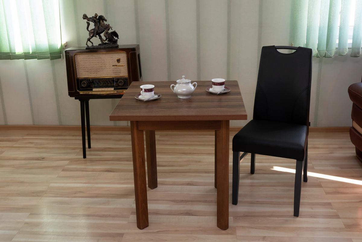STUHL in Holz, Textil Schwarz  - Schwarz, KONVENTIONELL, Holz/Textil (43/97/65cm) - Carryhome