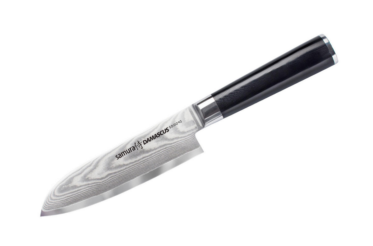 NOŽ SANTOKU  Damascus  27,5/4/2,5 cm          ogljikovo jeklo - Basics, kovina/umetna masa (27,5/4/2,5cm) - Samura