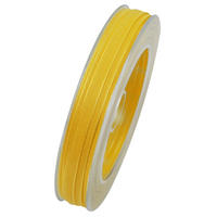 GESCHENKBAND  - Gelb, Basics, Kunststoff (0,6cm)