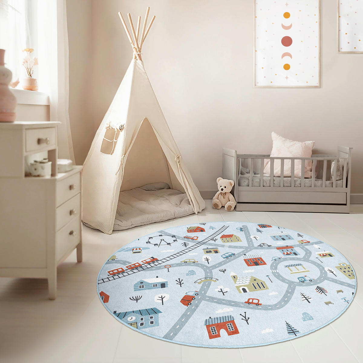 KINDERTEPPICH 150 cm  - Multicolor, Basics, Textil (150cm)