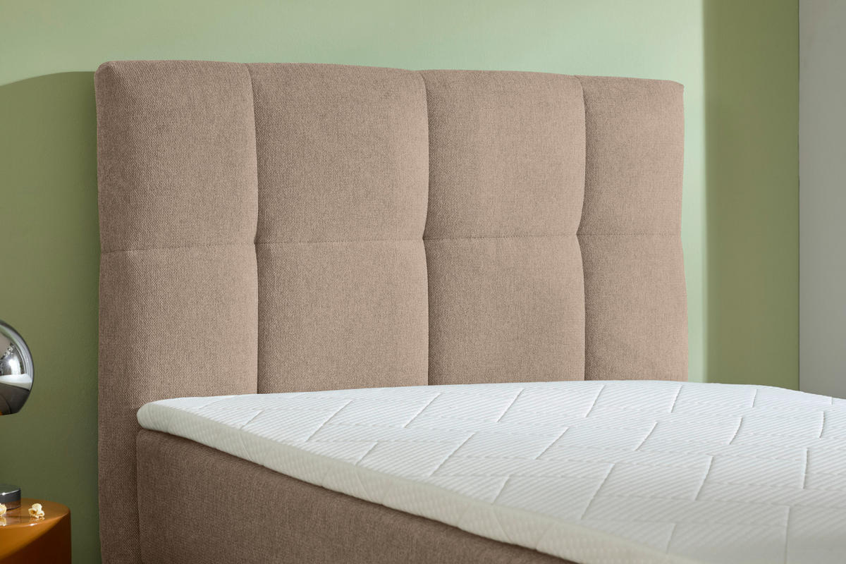 BOXBETT 120/200 cm  in Taupe  - Taupe, KONVENTIONELL, Textil (120/200cm) - Boxxx