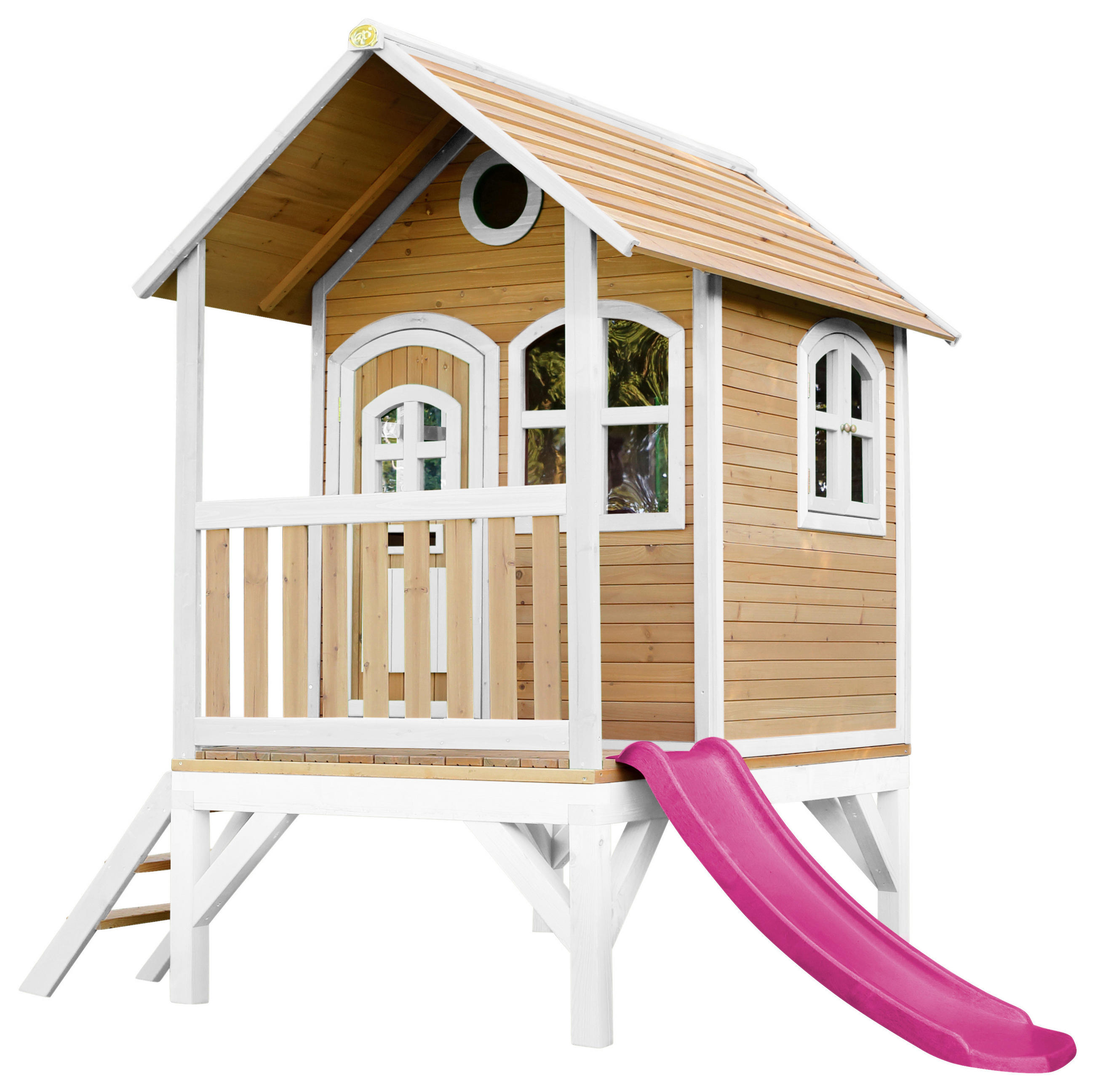 XXXLutz Spielhaus Braun, Lila, Weiß 287x231x191 cm