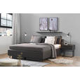 POLSTERBETT Anthrazit 180/200 cm  - Anthrazit/Schwarz, Design, Textil/Metall (180/200cm) - Johann Jakob