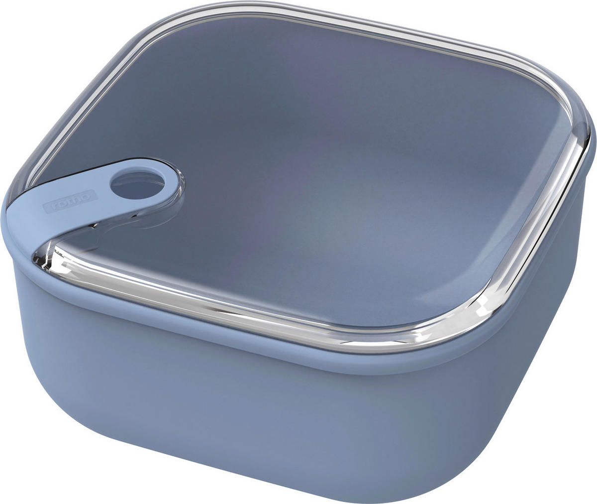 FRISCHHALTEDOSE Ela 1 L  - Blau/Transparent, Basics, Kunststoff (19,5/19,5/10,5cm) - Rotho