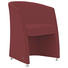 SESSEL Echtleder Dunkelrot - Alufarben/Dunkelrot, Design, Leder/Metall (65/81/61cm) - ROLF BENZ