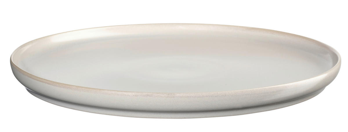 PLITVI KROŽNIK  Coppa Tofu  keramika   26,5/1,6 cm      - svetlo siva, Design, keramika (26,5/1,6cm) - ASA