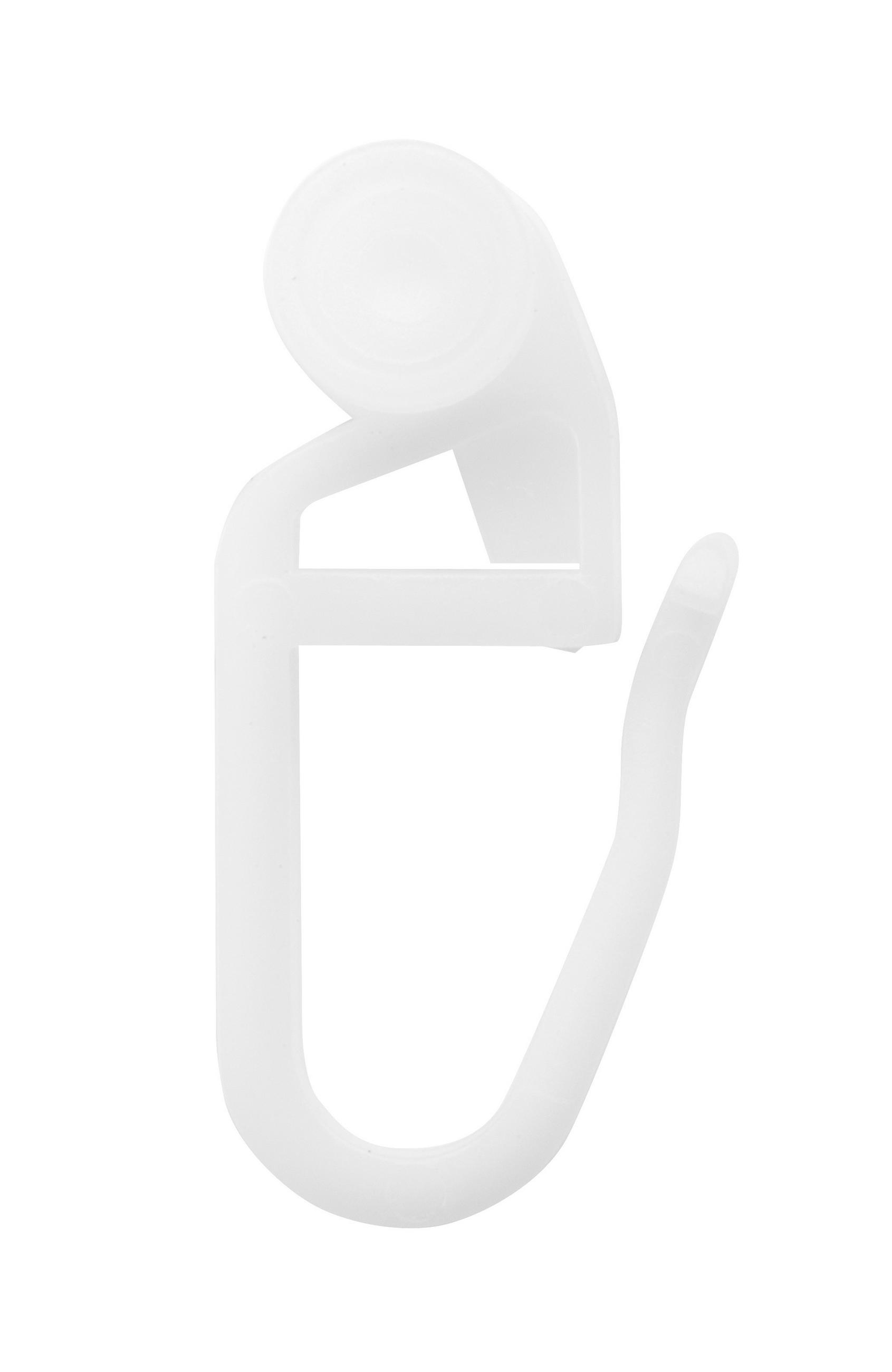 Rollengleiter Weiß Kunststoff, 50 Stk.