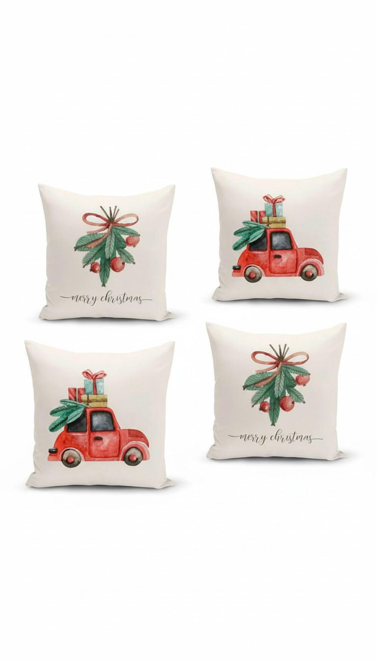 KISSENBEZUG-SET 43/43 cm  - Multicolor, Basics, Textil (43/43cm) - X-Mas