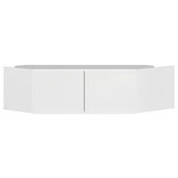 AUFSATZSCHRANK 117/39/104 cm  in  - Weiß Hochglanz/Weiß, KONVENTIONELL, Holzwerkstoff (117/39/104cm) - James Wood