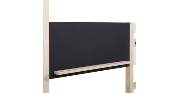 HAUSBETT 90/200 cm  - Schwarz/Weiß, Design, Holz/Holzwerkstoff (90/200cm) - Xora