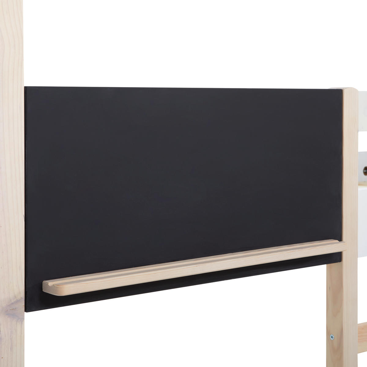 HAUSBETT Leiter, Rollrost 90/200 cm  - Schwarz/Weiß, Design, Holz/Holzwerkstoff (90/200cm) - Xora