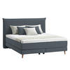 BOXSPRINGBETT 180/200 cm  in Anthrazit  - Eichefarben/Anthrazit, Design, Holzwerkstoff/Textil (180/200cm) - home24